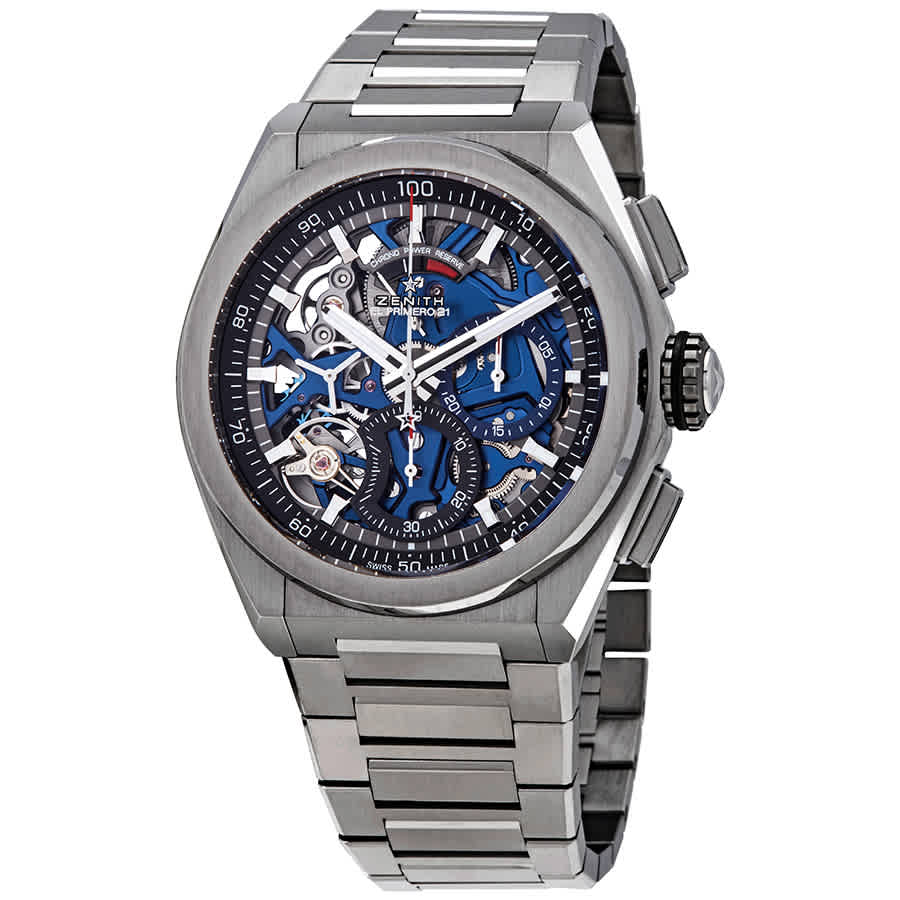 Zenith Defy El Primero 21 Chronograph Automatic Blue Skeletal Dial Men's Watch 95.9002.9004/78.m9000