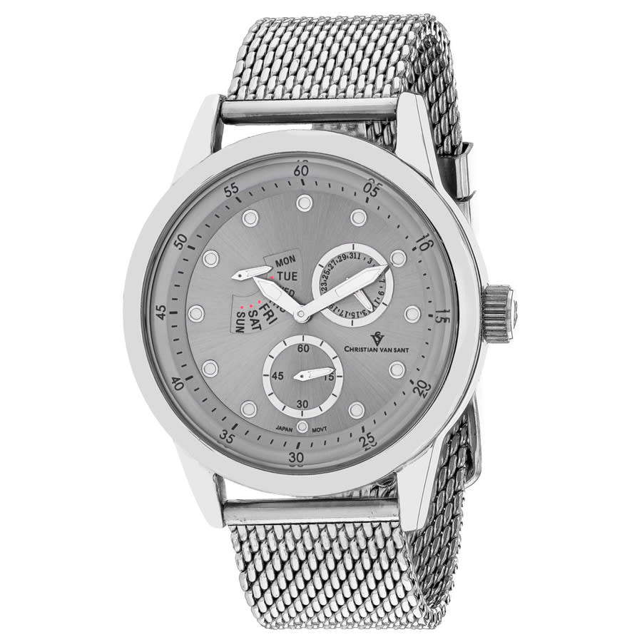 Christian Van Sant Rio Quartz Silver Dial Mens Watch Cv8710