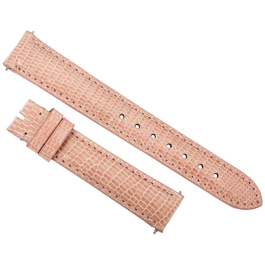 Hadley Roma 16 Mm Shiny Pink Lizard Leather Strap