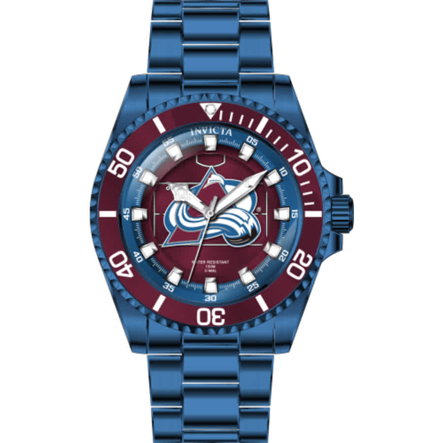 Shop Invicta Nhl Colorado Avalanche Quartz Blue Dial Unisex Watch 42216 In Red   / Blue / White