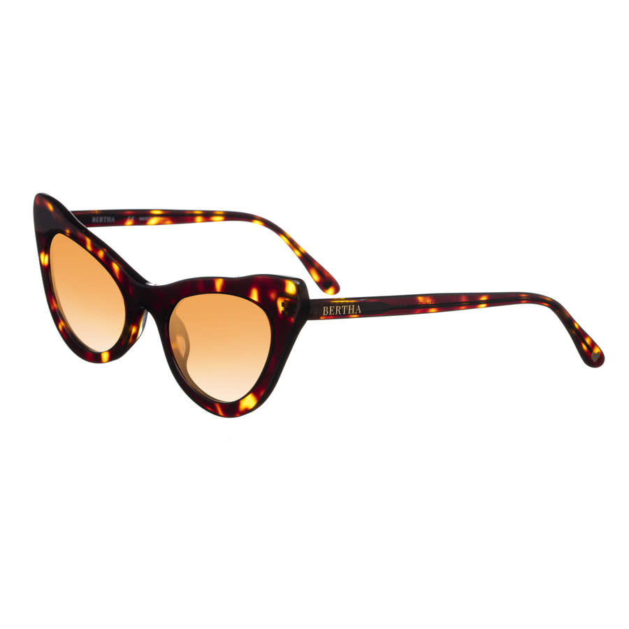 Bertha Ladies Tortoise Cat Eye Sunglasses Brsit104-2 In Brown