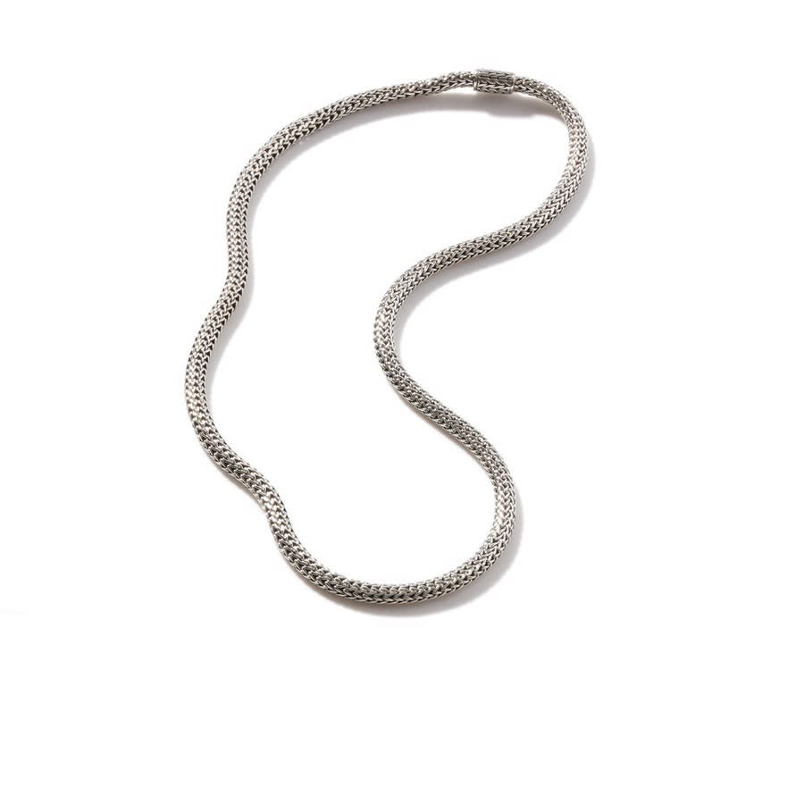 John Hardy Classic Chain 5mm 18 Necklace - Nb96cx18 In Silver-tone