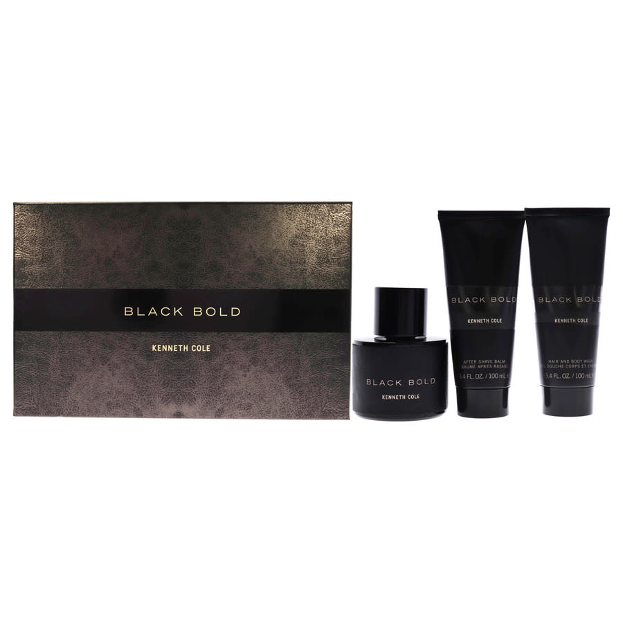 Kenneth Cole Mens Black Bold Gift Set Fragrances 608940577202