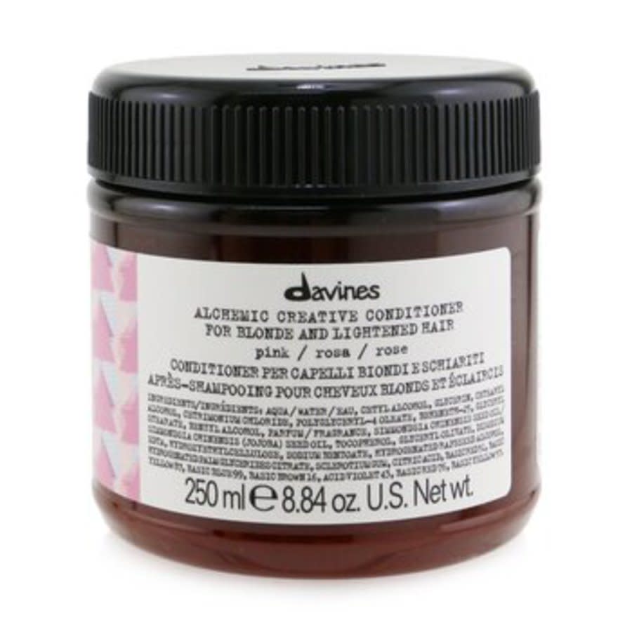 Davines Alchemic Creative Conditioner In Pink 250ml In # Pink (for Blonde And Lightened Hair)