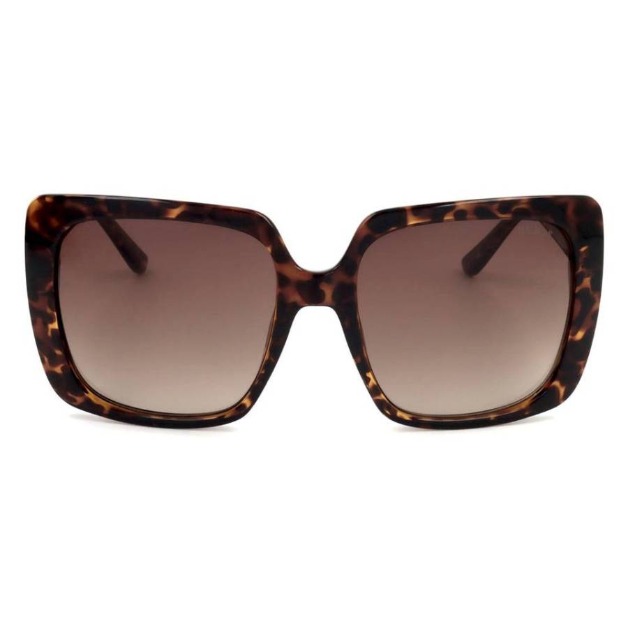 Guess Factory Brown Gradient Square Ladies Sunglasses GF6142 52F 57