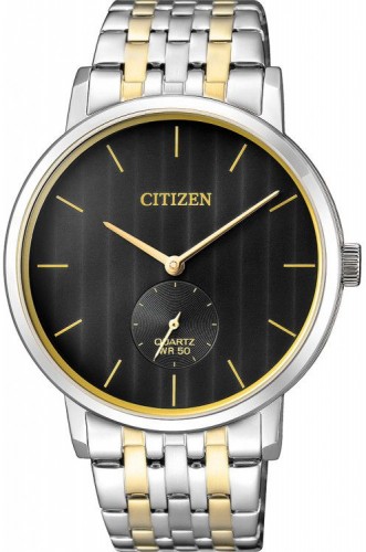 Citizen Quartz Black Dial Two-tone Mens Watch Be9174-55e In Two Tone  / Black / Gold Tone