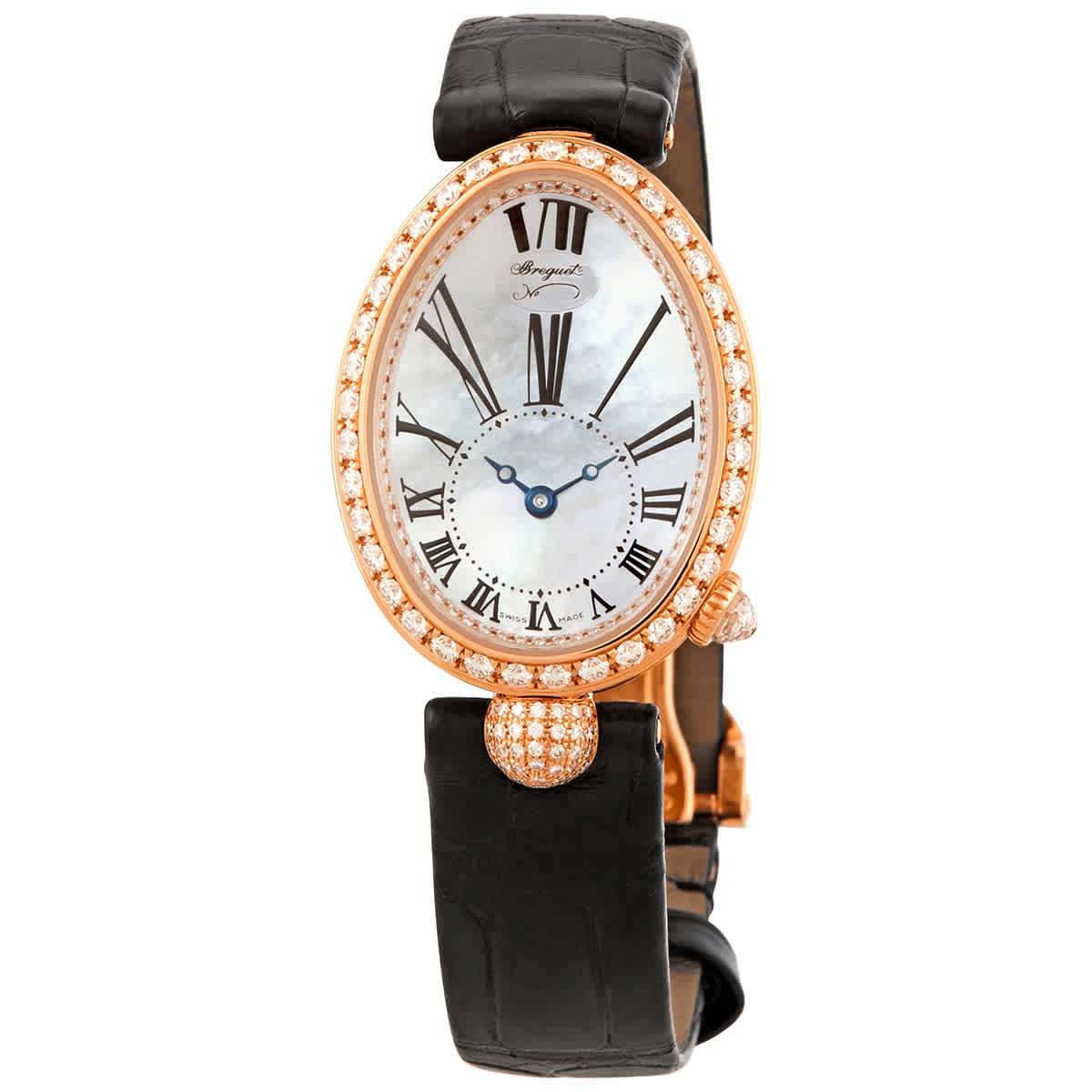 Breguet Reine De Naples Automatic Ladies Watch 8928br51944dd0d In Black / Blue / Gold / Mother Of Pearl / Rose / Rose Gold / White