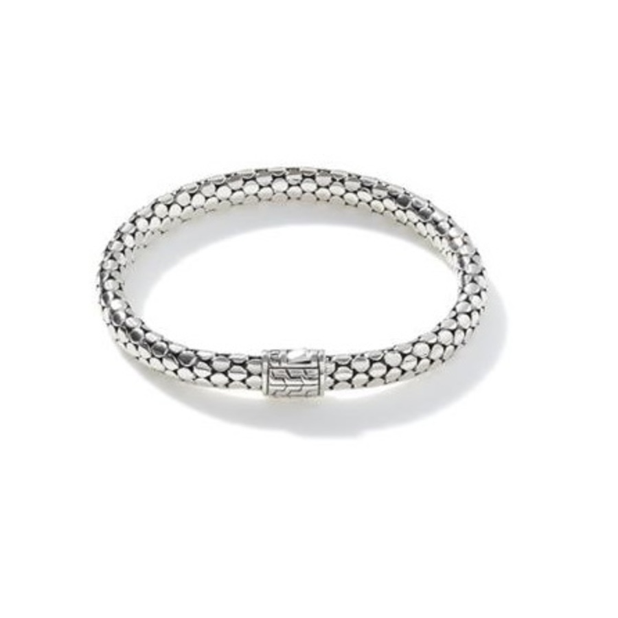 John Hardy Dot Silver Small Chain Bracelet With Pusher Clasp In Silver-tone