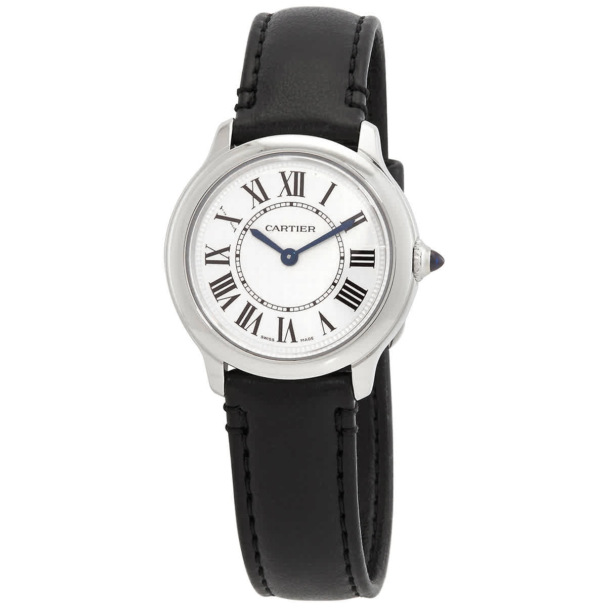 Cartier Ronde Must De  Ladies Quartz Watch Wsrn0030 In Black / Silver