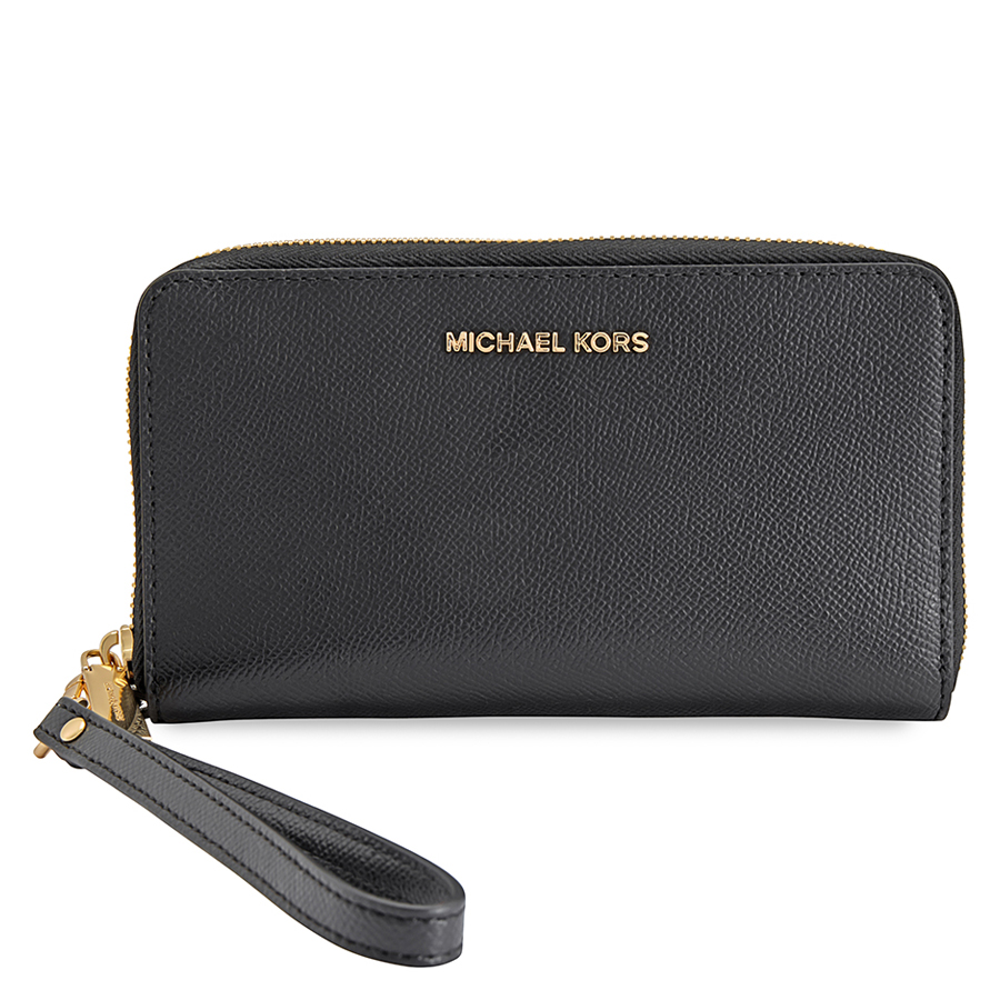 Michael Kors Jet Set Travel Large Smartphone Wristlet - Black