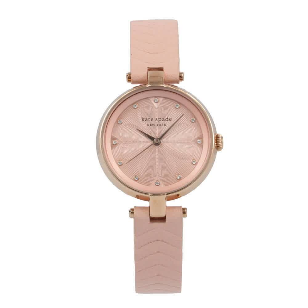 Kate Spade Annadale Quartz Crystal Ladies Watch Ksw1545 In Gold Tone,pink,rose Gold Tone