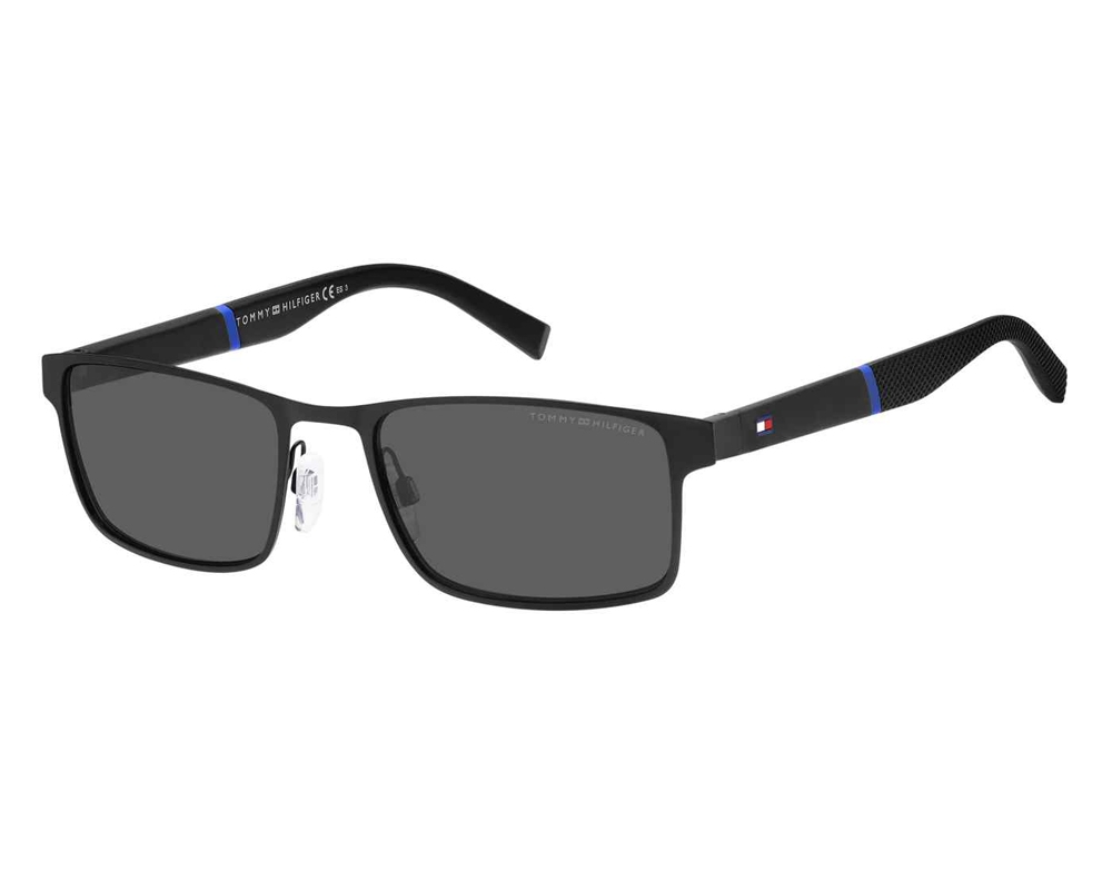 Tommy Hilfiger Grey Rectangular Mens Sunglasses TH 1904/S 0003/IR 55