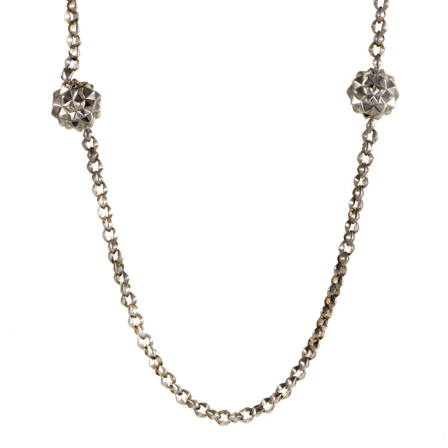 STEPHEN WEBSTER STEPHEN WEBSTER SUPERSTUD WOMENS LONG SILVER SAUTOIR NECKLACE