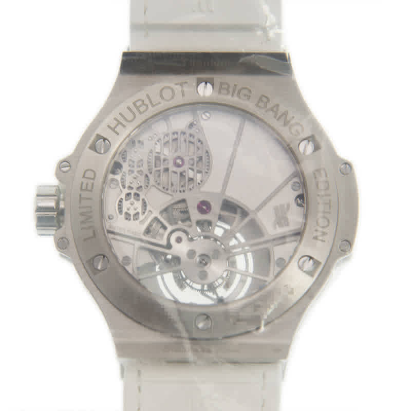 Shop Hublot Big Bang Tourbillon Hand Wind Diamond White Dial Men's Watch 345.se.2010.lr.1704