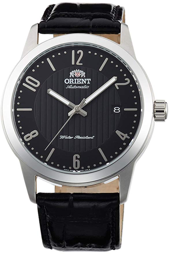 Orient Automatic Black Dial Mens Watch Fac05006b In Black,silver Tone