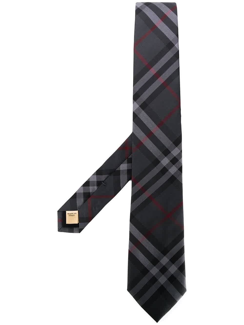 Burberry Modern Cut Vintage Check Tie In Grey