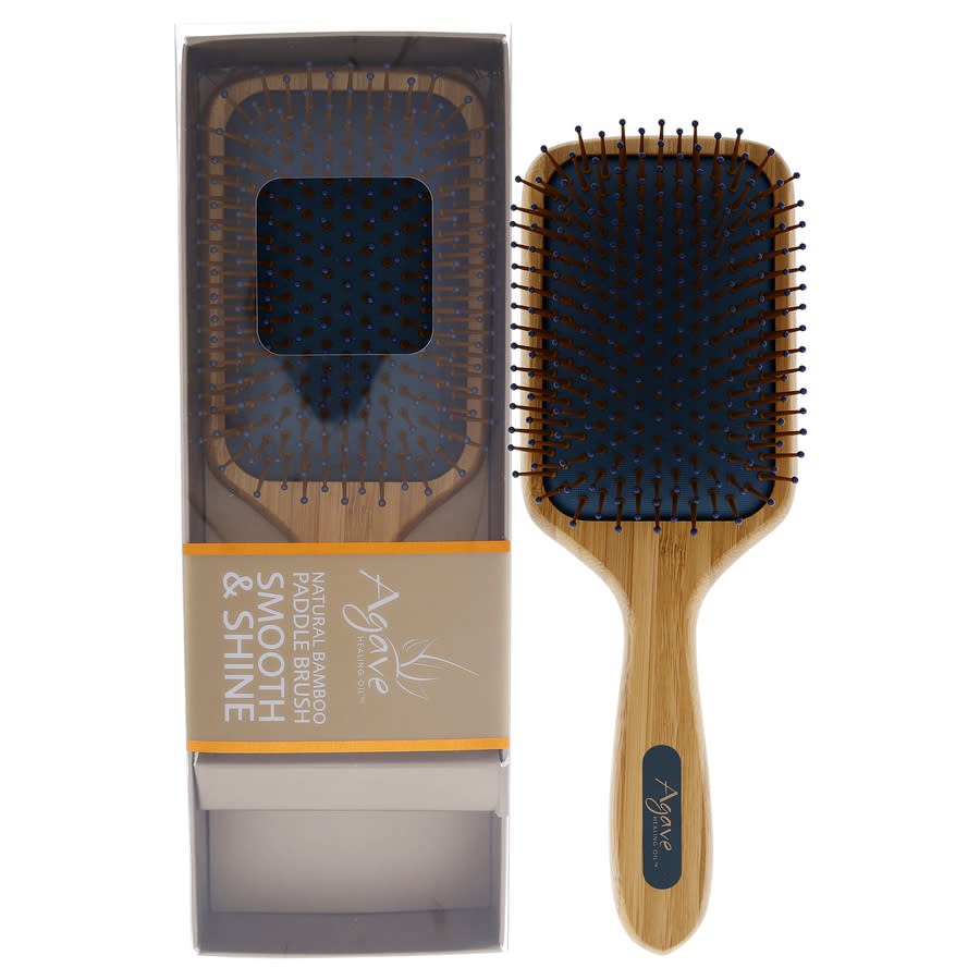 Agave Natural Bamboo Paddle Brush By  For Unisex - 1 Pc Hair Brush In N,a