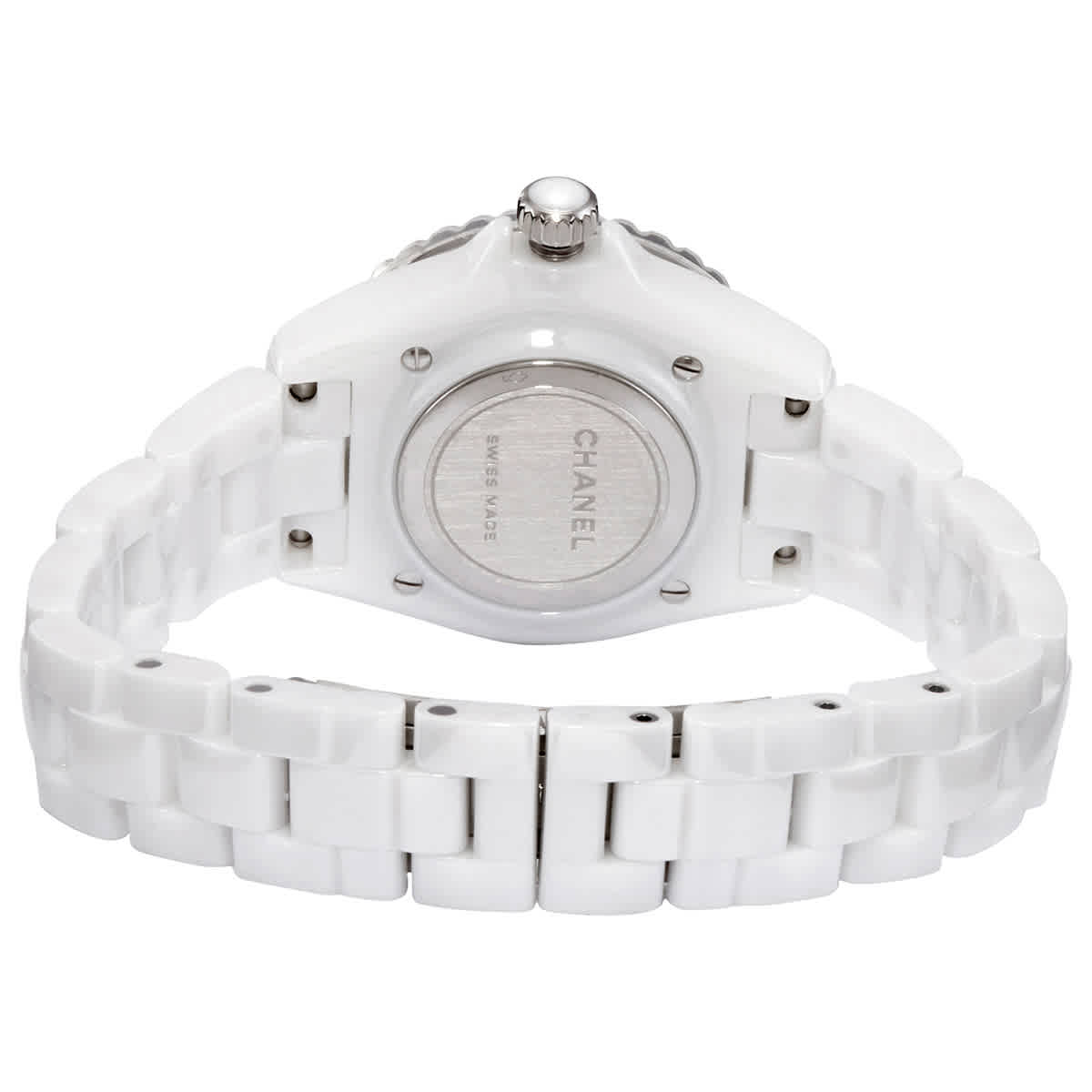Pre-owned Chanel J12 Quartz White Dial Ladies Watch H5698
