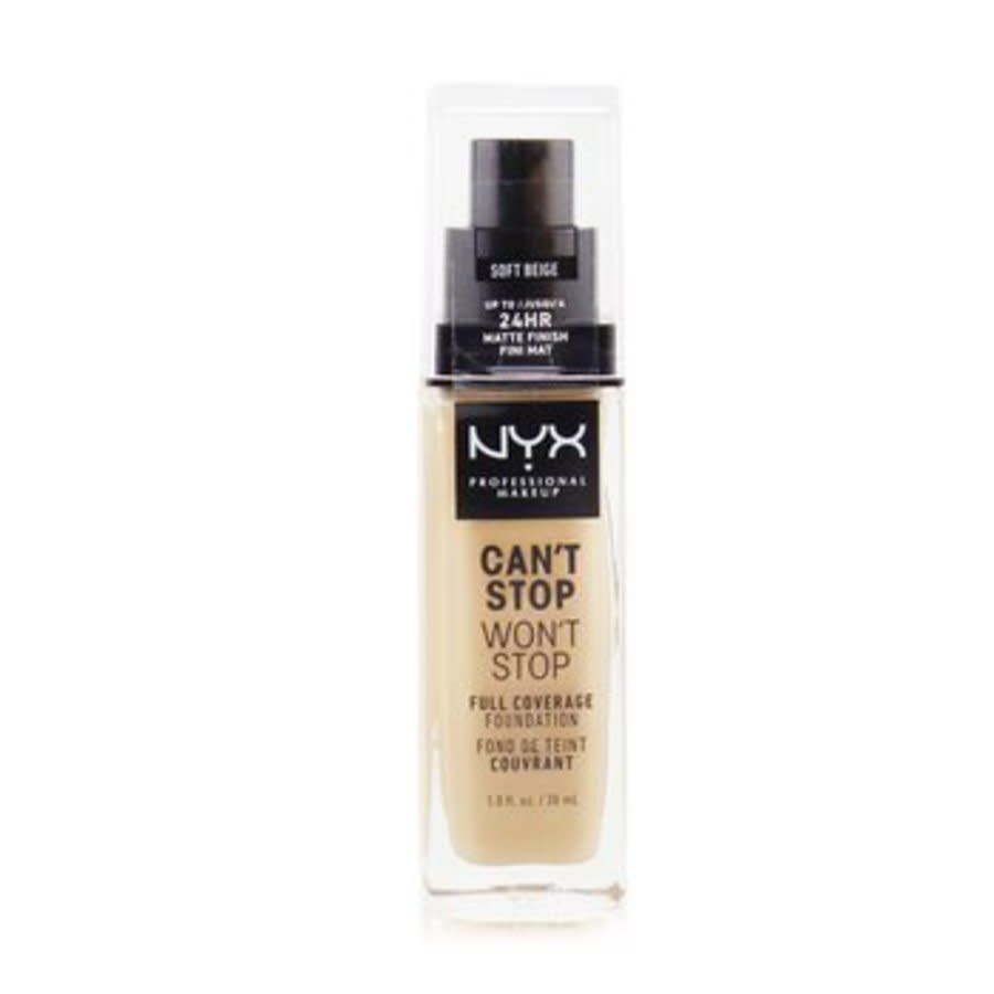 Nyx - Can't Stop Won't Stop Full Coverage Foundation - # Soft Beige 30ml/1oz