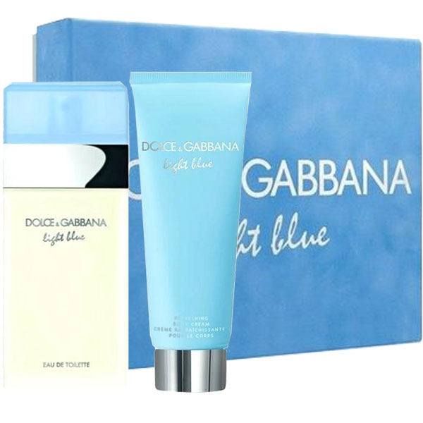 Dolce & Gabbana Light Blue / Dolce And Gabbana Travel Edition Set (w) In Beige,blue,white