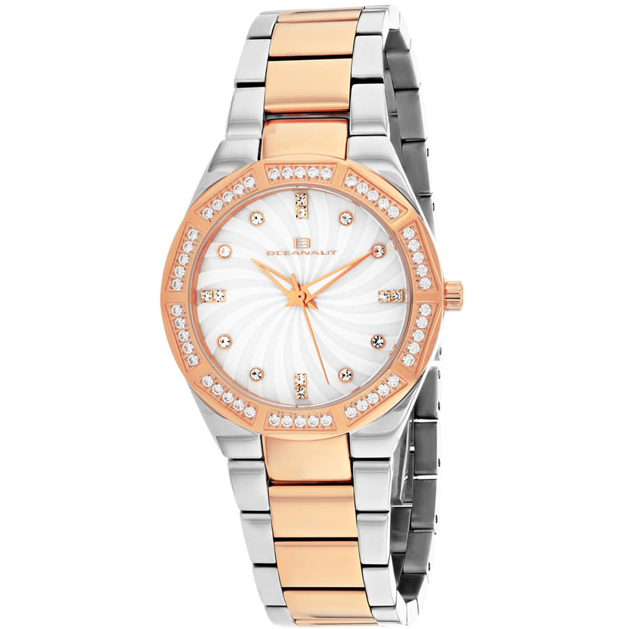 Oceanaut Athena Quartz Ladies Watch Oc0251 In Two Tone  / Gold Tone / Mop / Mother Of Pearl / Rose / Rose Gold Tone