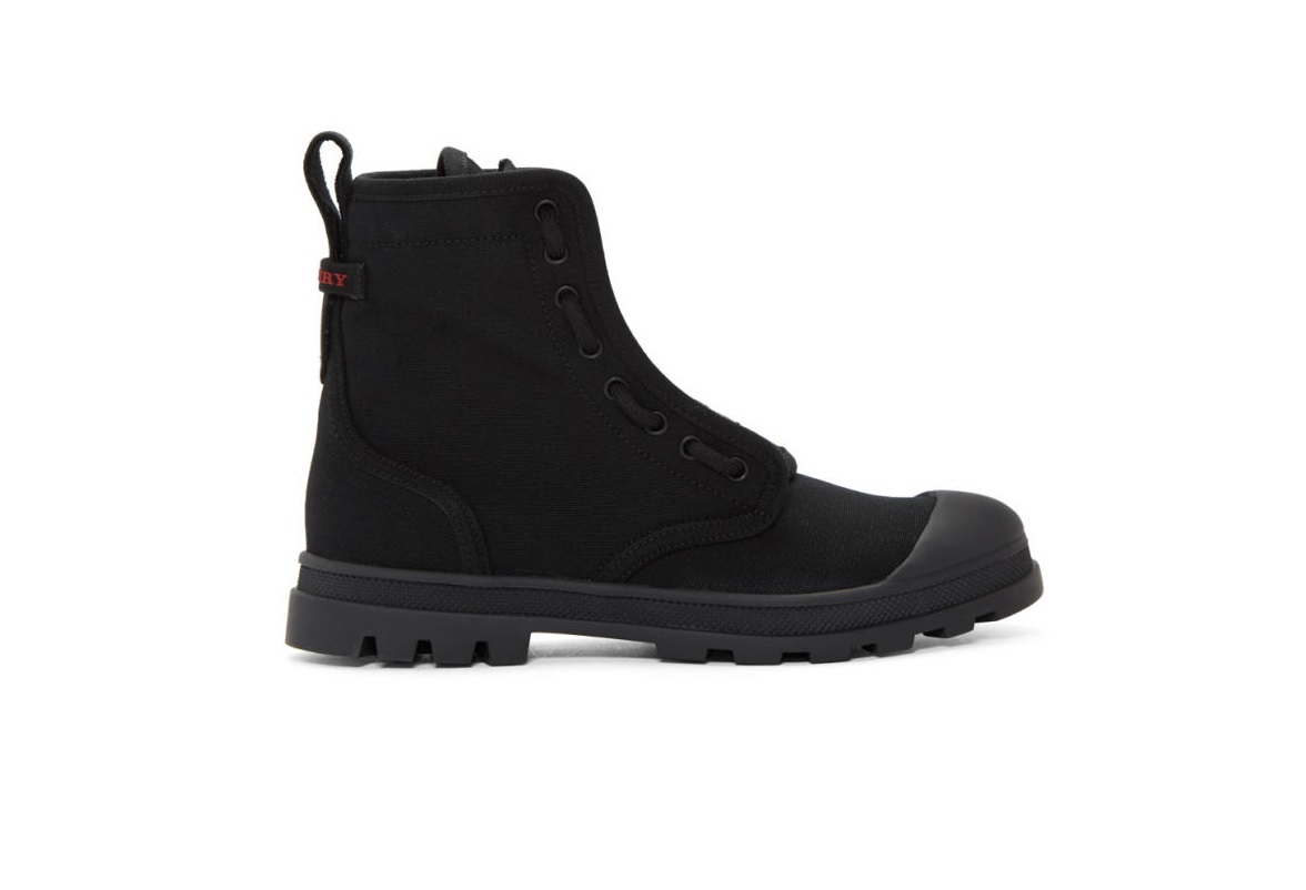 BURBERRY MENS LISMORE BOOTS IN BLACK