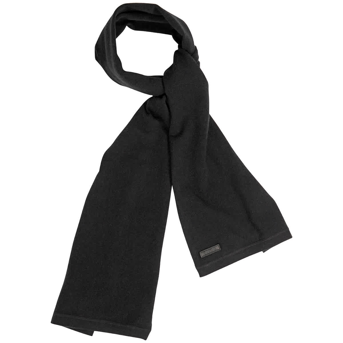 Click to view more detailed imagery on our partner's website Ermenegildo Zegna Black Logo Plaque Scarf