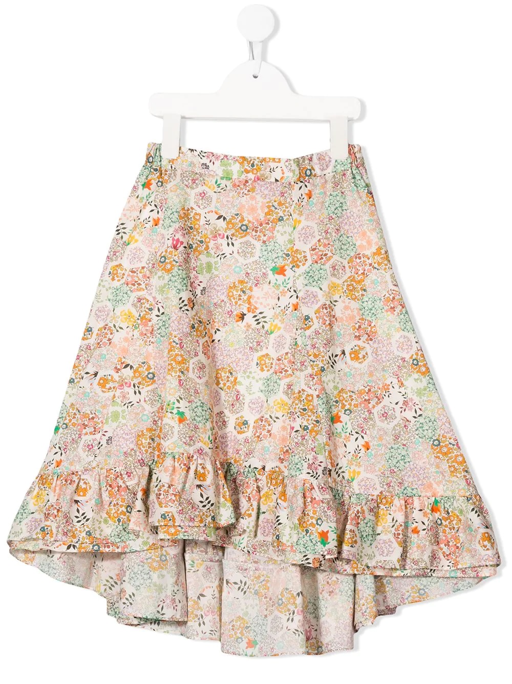 Bonpoint Girls Liberty Print Nala Ruffle Skirt In Multicolor