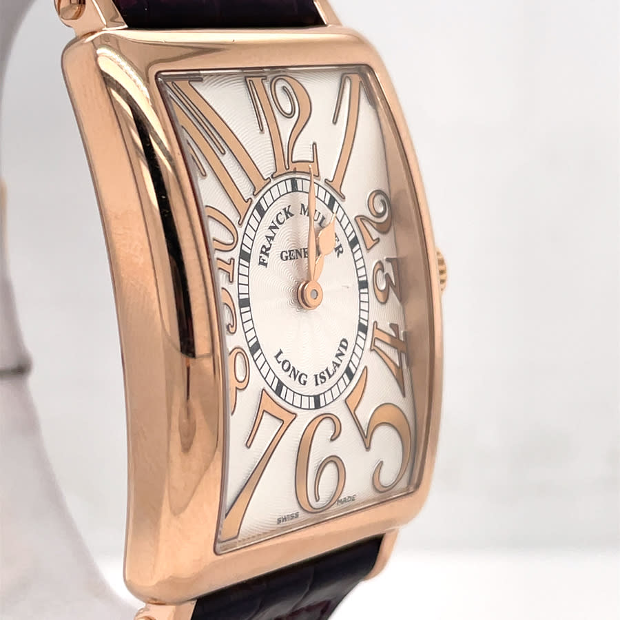 Pre-owned Franck Muller Long Island Ladies Quartz Watch 952 Qz Rel In Brown / Gold / Gold Tone / Rose / Rose Gold / Rose Gold Tone / Silver