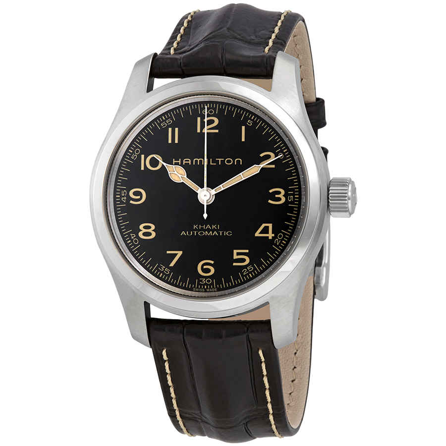 Click to view more detailed imagery on our partner's website Hamilton Khaki Field Murph Automatic Black Dial Mens Watch H70605731 In Beige,black,silver Tone