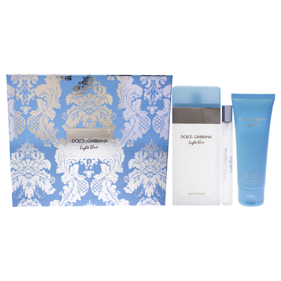 Dolce & Gabbana Ladies Light Blue Gift Set Fragrances 3423478776456 In Blue,white