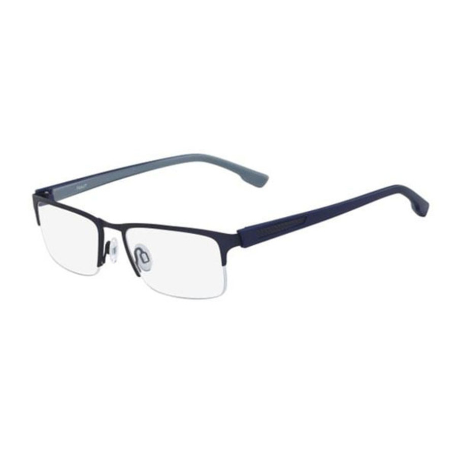 Flexon Mens Blue Square Eyeglass Frames E104041253