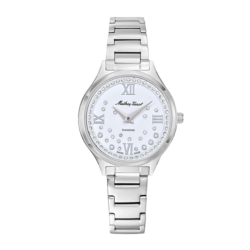 Mathey-tissot Nicole Diamond Quartz Silver Dial Ladies Watch D985sai