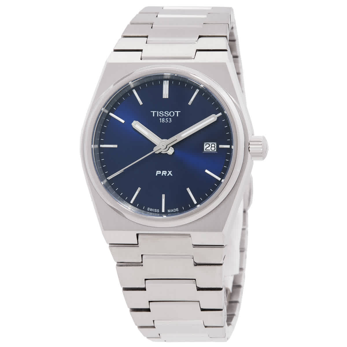Tissot T1372101104100 Prx Quartz Stainless-steel Quartz Watch In Blue