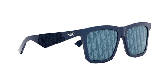 DIOR DIOR BLUE LOGO RECTANGULAR MENS SUNGLASSES DIOR B27 S1I 30B8 56