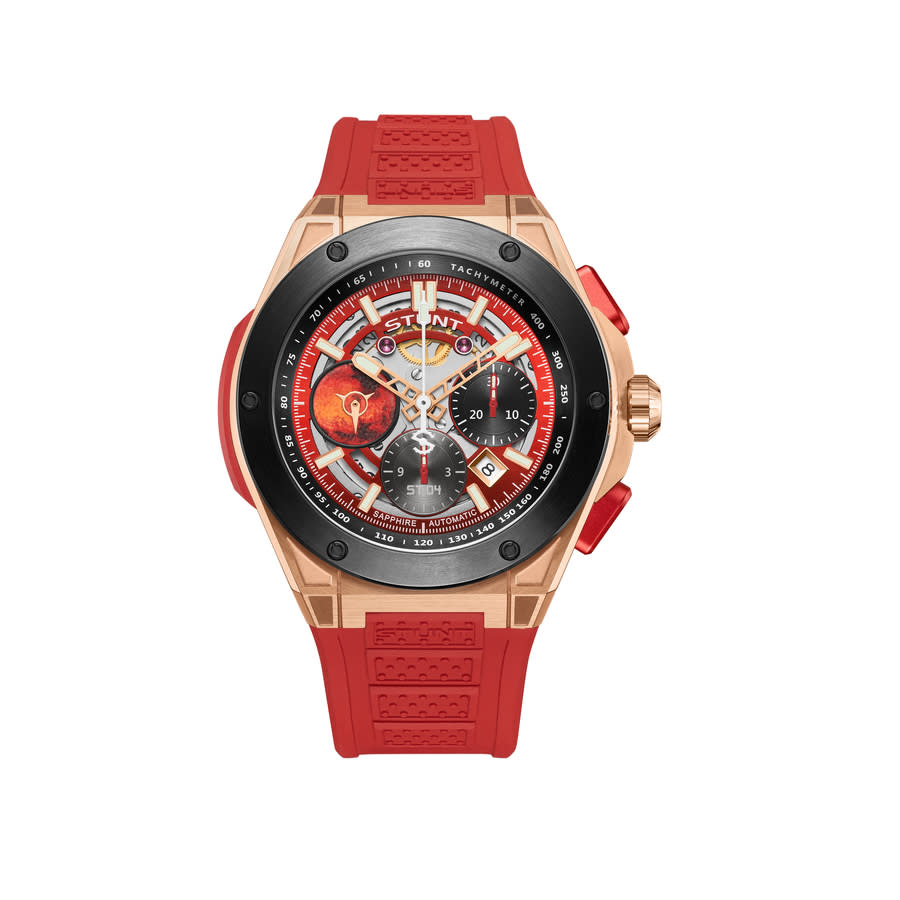 STUNT STUNT The Planetarium Chronograph Tachymeter Red Dial Men
