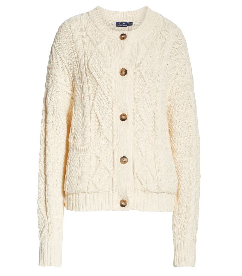 polo ralph lauren cable cardigan
