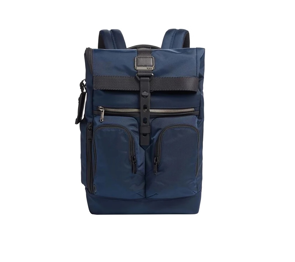 Tumi Navy Alpha Bravo Lance Backpack In Blue