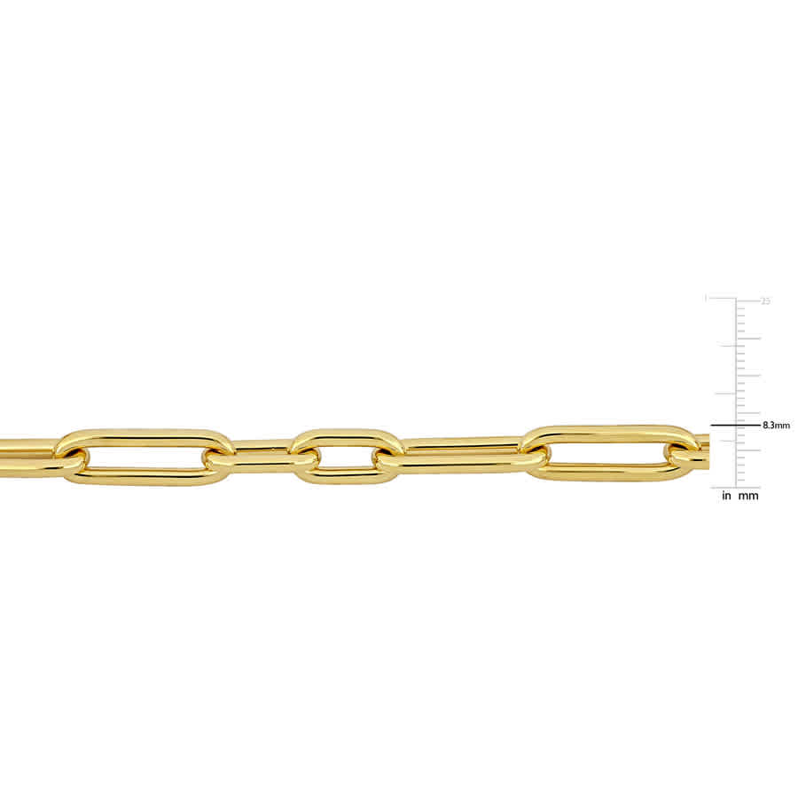 Shop Amour Oval Link Bracelet In 14k Yellow Gold - 8 In.