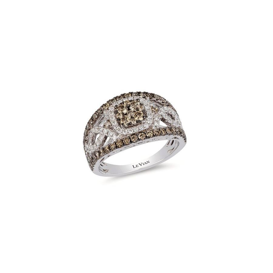 Le Vian Ladies Chocolate Diamonds Fashion Ring In 14k Vanilla Gold In Brown