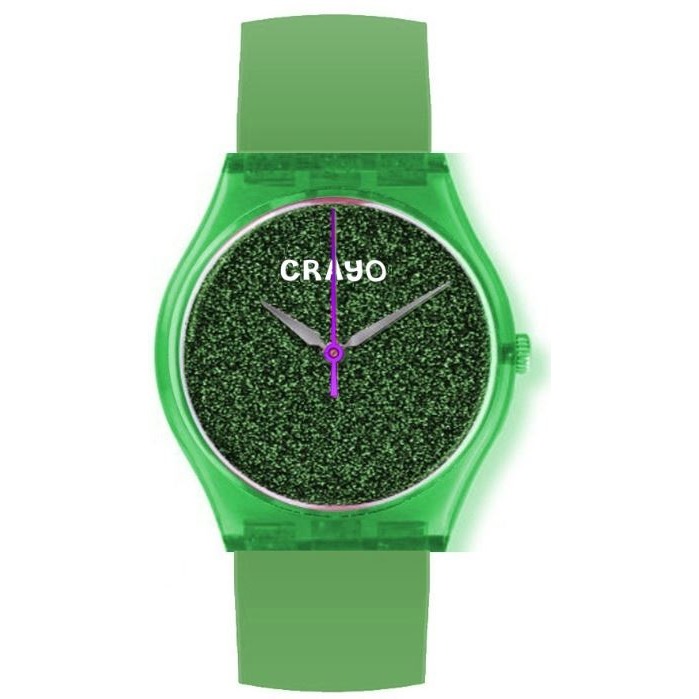 Crayo Glitter Green Dial Watch Cracr4503