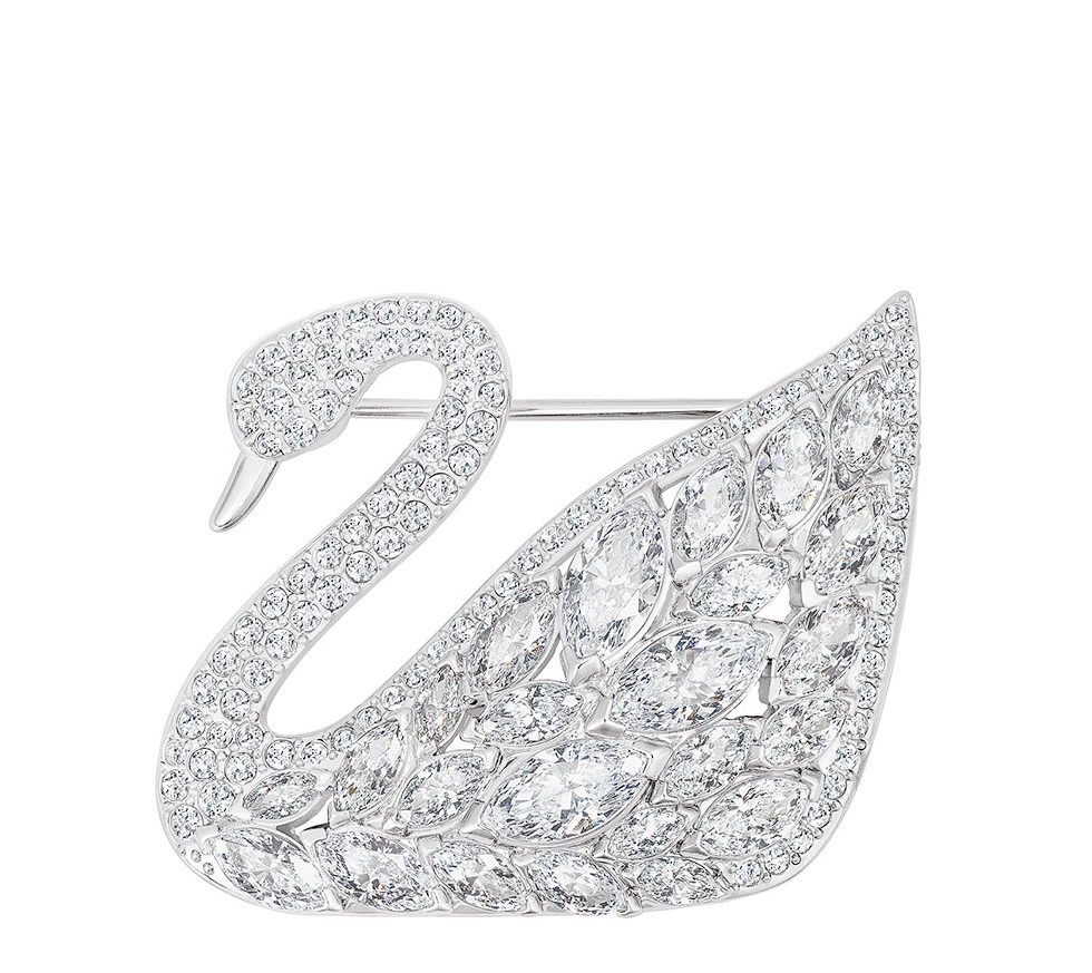 Swarovski Swan Lake Brooch