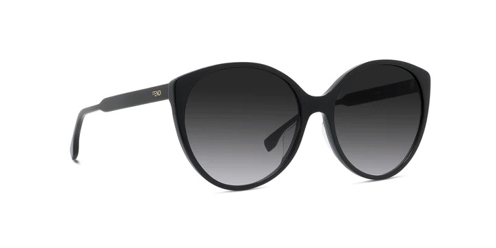 Fendi Gradient Smoke Cat Eye Ladies Sunglasses FE40029U 01B 59 192337097041  - Sunglasses - Jomashop