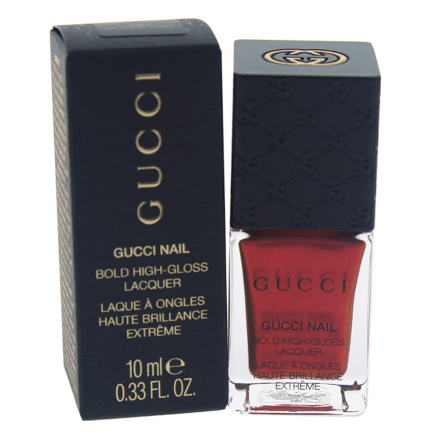 Gucci Bold High-gloss Lacquer - # 190 Antique Ruby By  For Women - 0.33 oz Nail Polish In Red