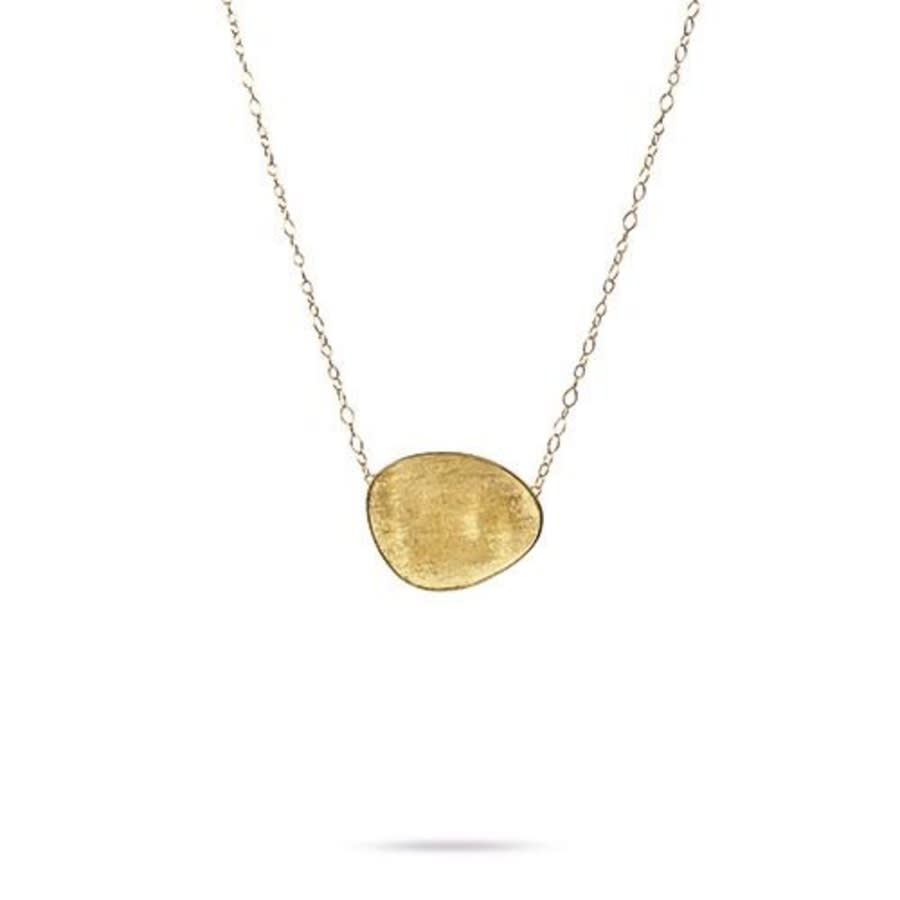 Marco Bicego Lunaria Collection 18k Yellow Gold Large Pendant Necklace  Cb1770 Y