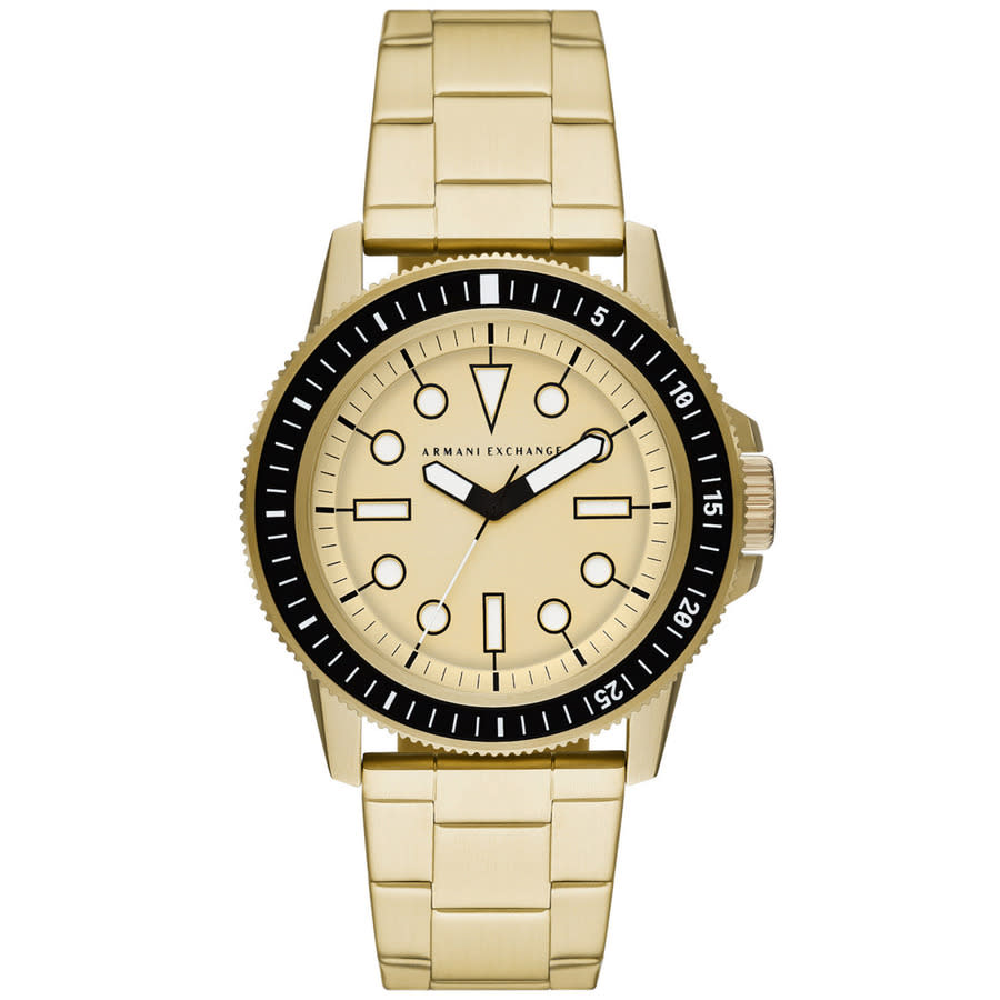 Armani Exchange Leonardo Gold-tone Mens Watch In Gold