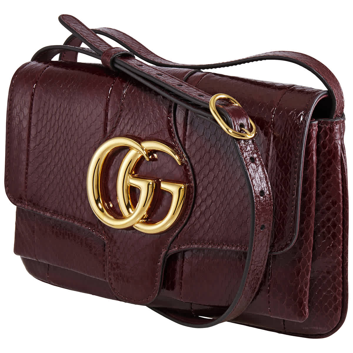 Gucci Arli Bordeaux Small Shoulder Bag In Red