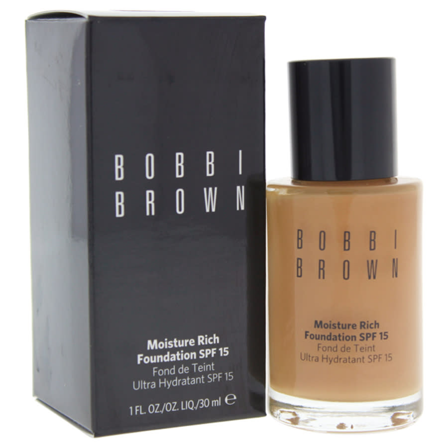 Bobbi Brown Moisture Rich Foundation Spf 15 - # 06 Golden By  For Women - 1 oz Foundation In Brown,gold Tone,purple