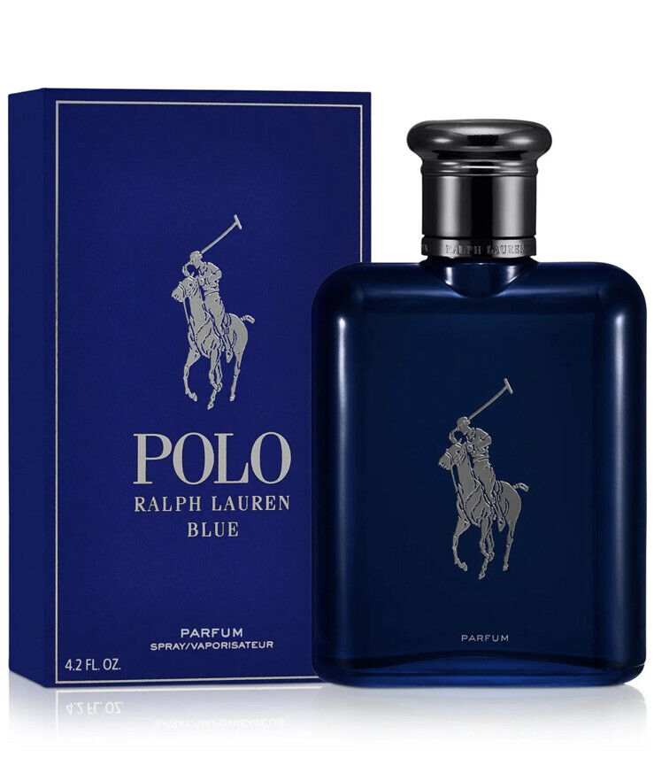 Ralph Lauren Polo Blue Parfum Spray 4.2 oz Fragrances 3605972696984 In Blue / Pink