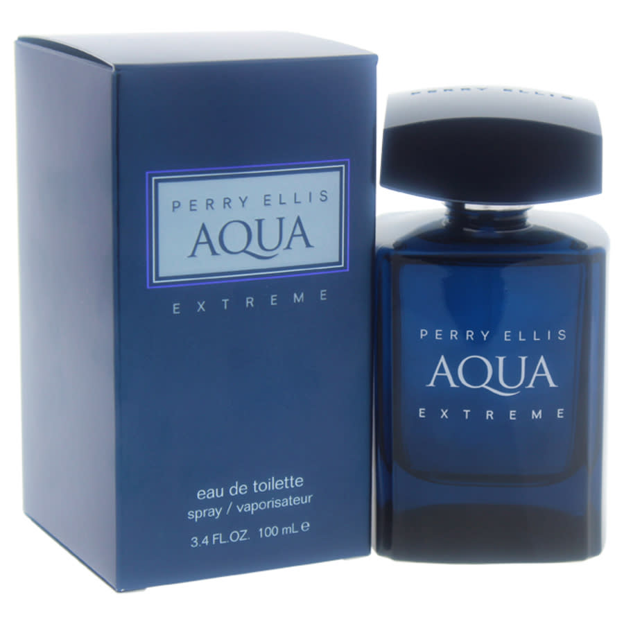 Perry Ellis Aqua Extreme / Edt Spray 3.4 oz (100 Ml) (m) In Aqua / Blue / Lemon
